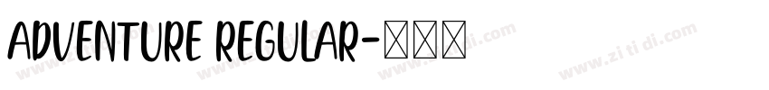 adventure regular字体转换